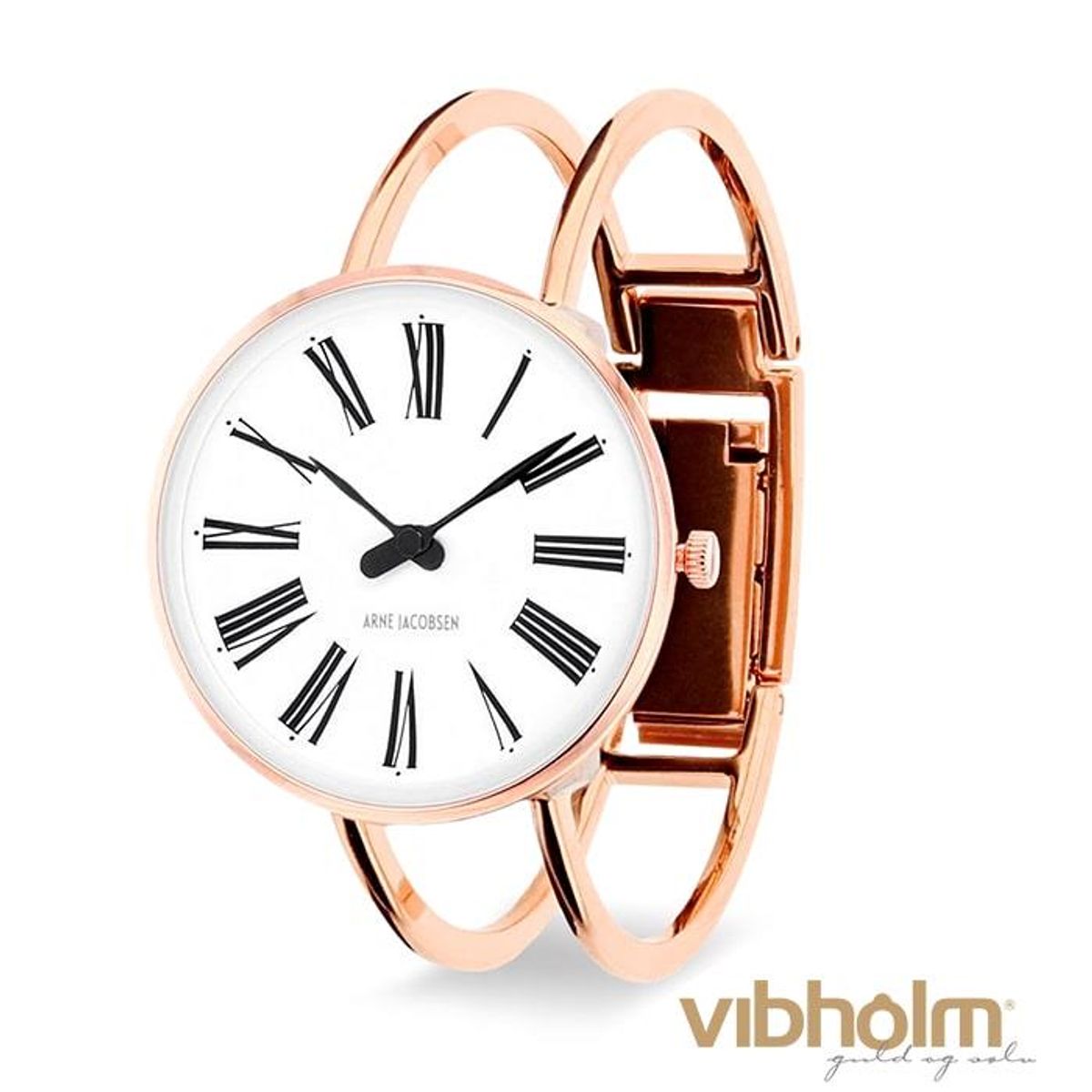 Arne Jacobsen - Roman Bangle Ur Ø30 mm rosaguldfarvet stål 53315-1421