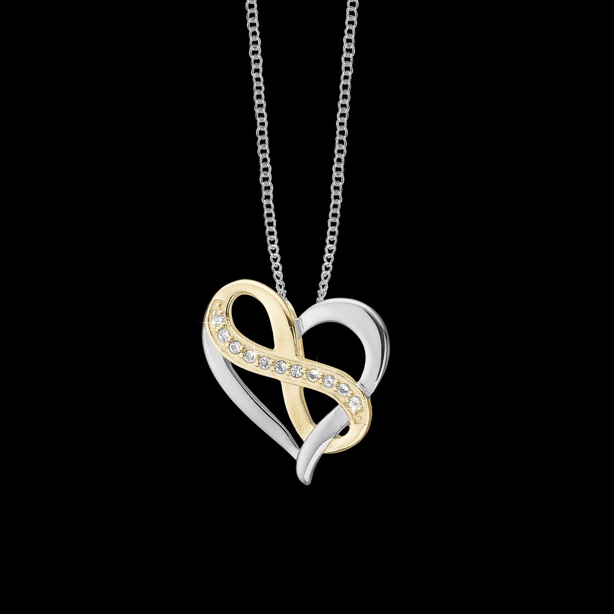 Christina Design London Jewelry & Watches - Heart with Eternity vedhæng 680-BB96