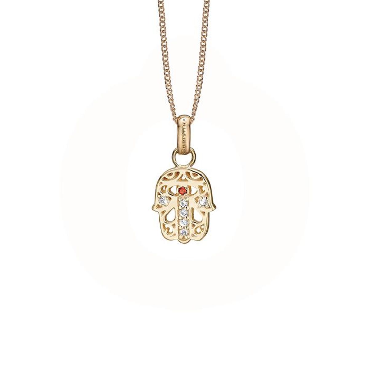 Christina Design London Jewelry & Watches - Hamsa Hand Vedhæng forgyldt sølv 680-G83