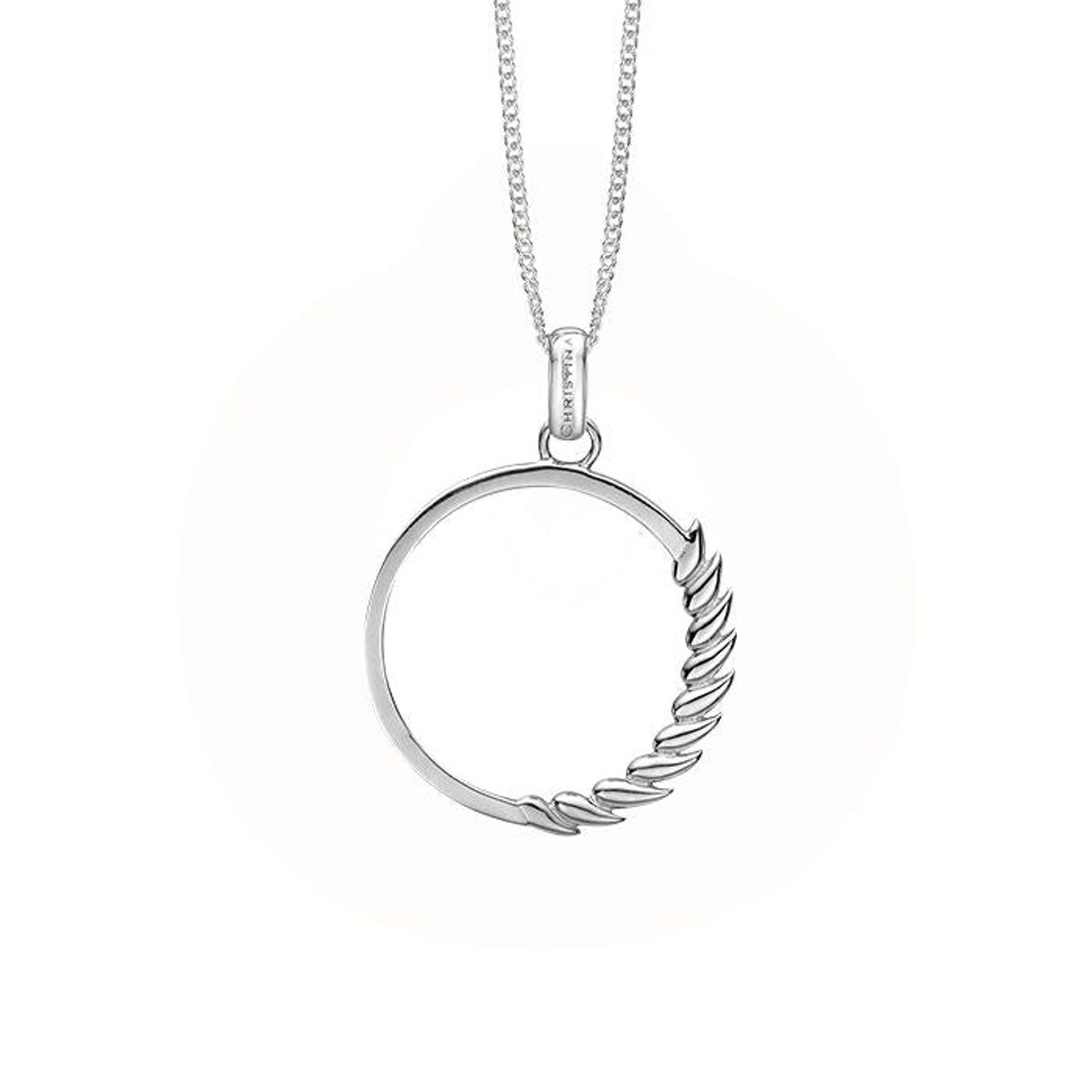 Christina Design London Jewelry & Watches - Circle Leaf vedhæng sølv 680-S76