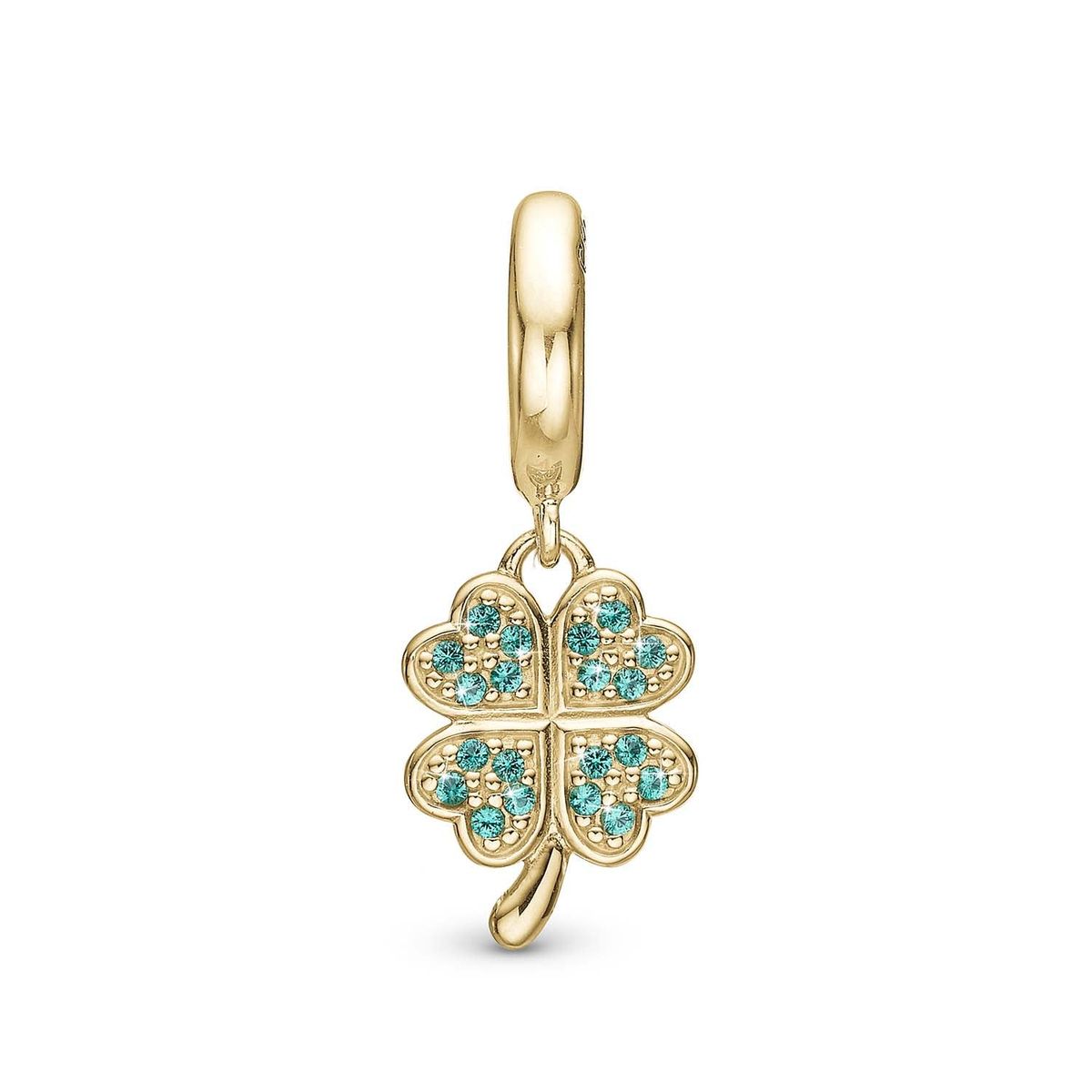 Christina Design London Jewelry & Watches - Lucky Clover charm, 6 mm Forgyldt sterlingsølv