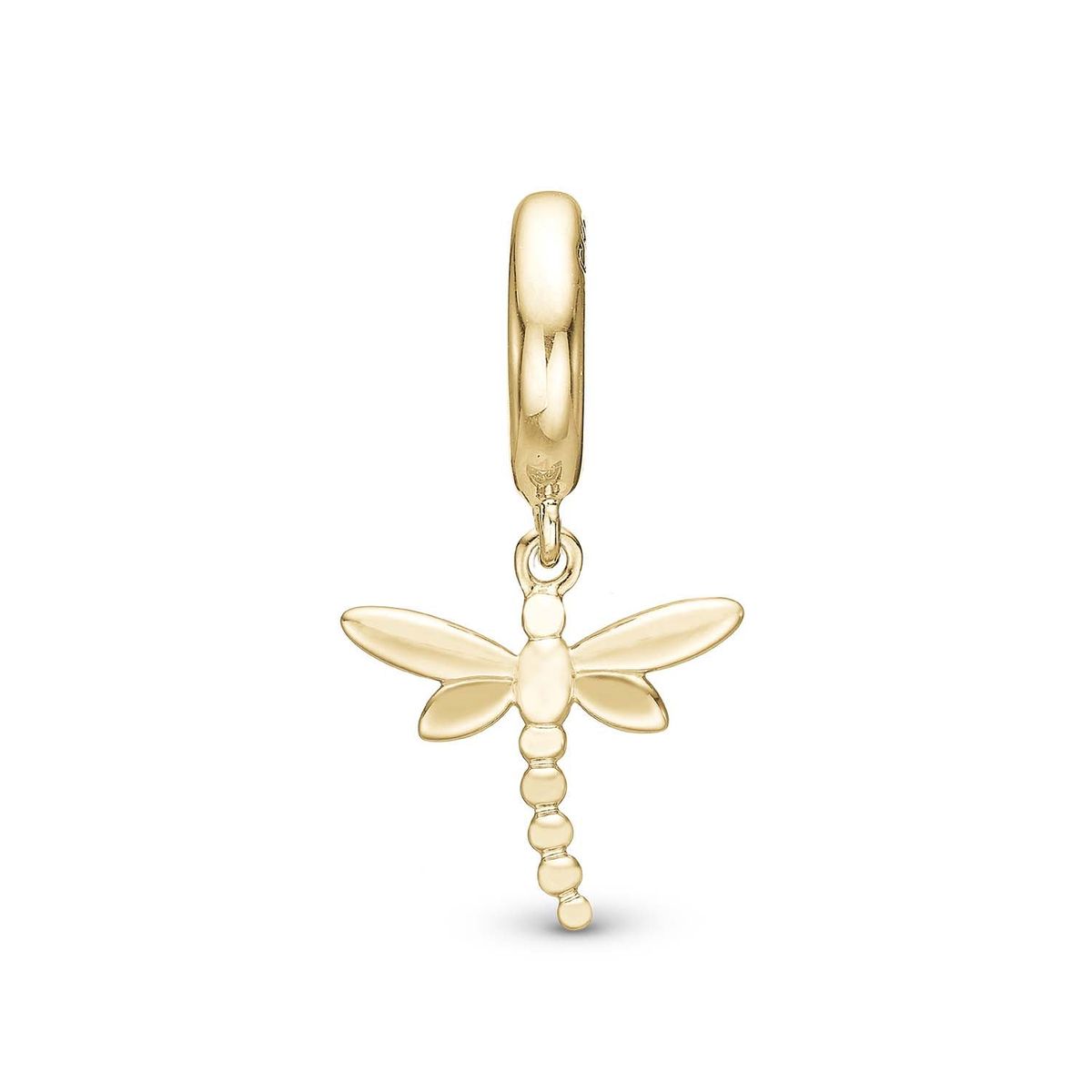 Christina Design London Jewelry & Watches - Dragonfly charm, 6 mm Forgyldt sterlingsølv