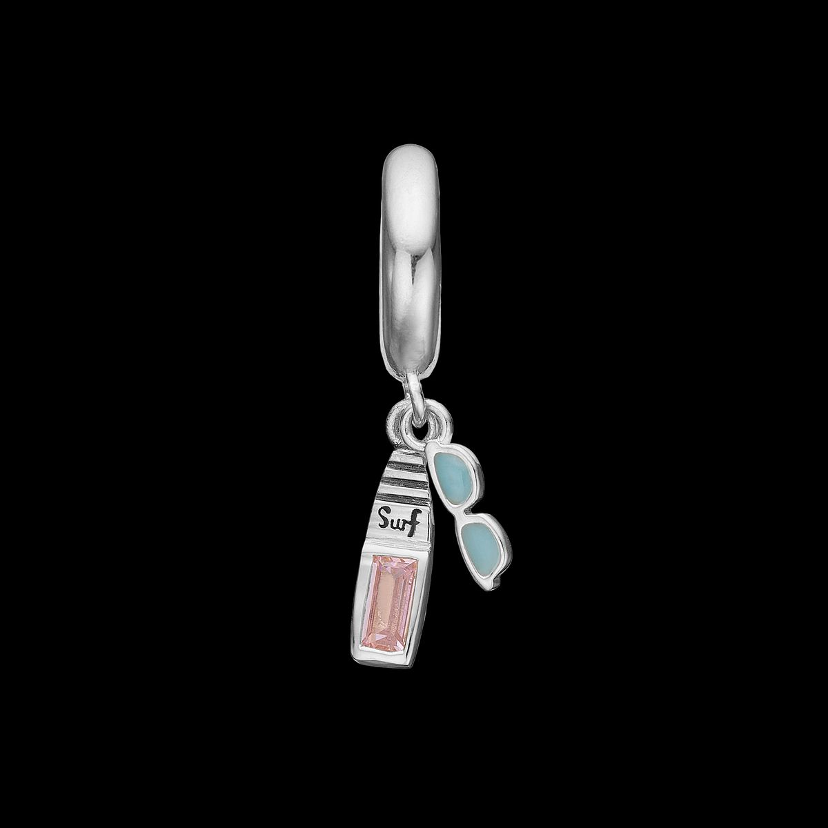 Christina Design London Jewelry & Watches - Surfboard charm, Limited Edition, 6 mm Sterlingsølv