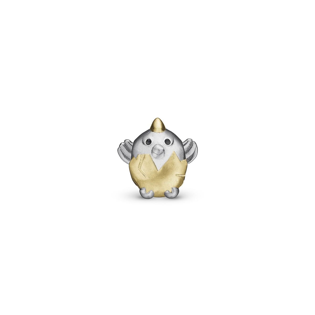 Christina Design London Jewelry & Watches - Easter Chicken charm, 4 mm sølv/forgyldt sølv