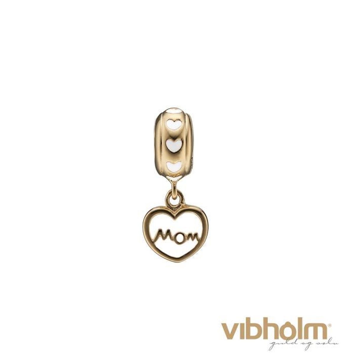 Christina Design London Jewelry & Watches - Mom Love charm forgyldt sølv 623-G125