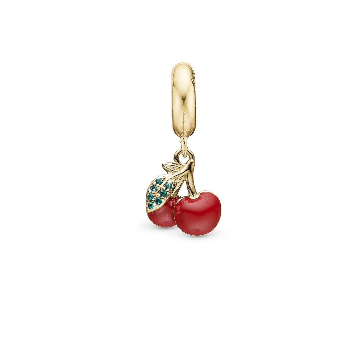 Christina Design London Jewelry & Watches - Happy Cherries charm forgyldt 4 mm.