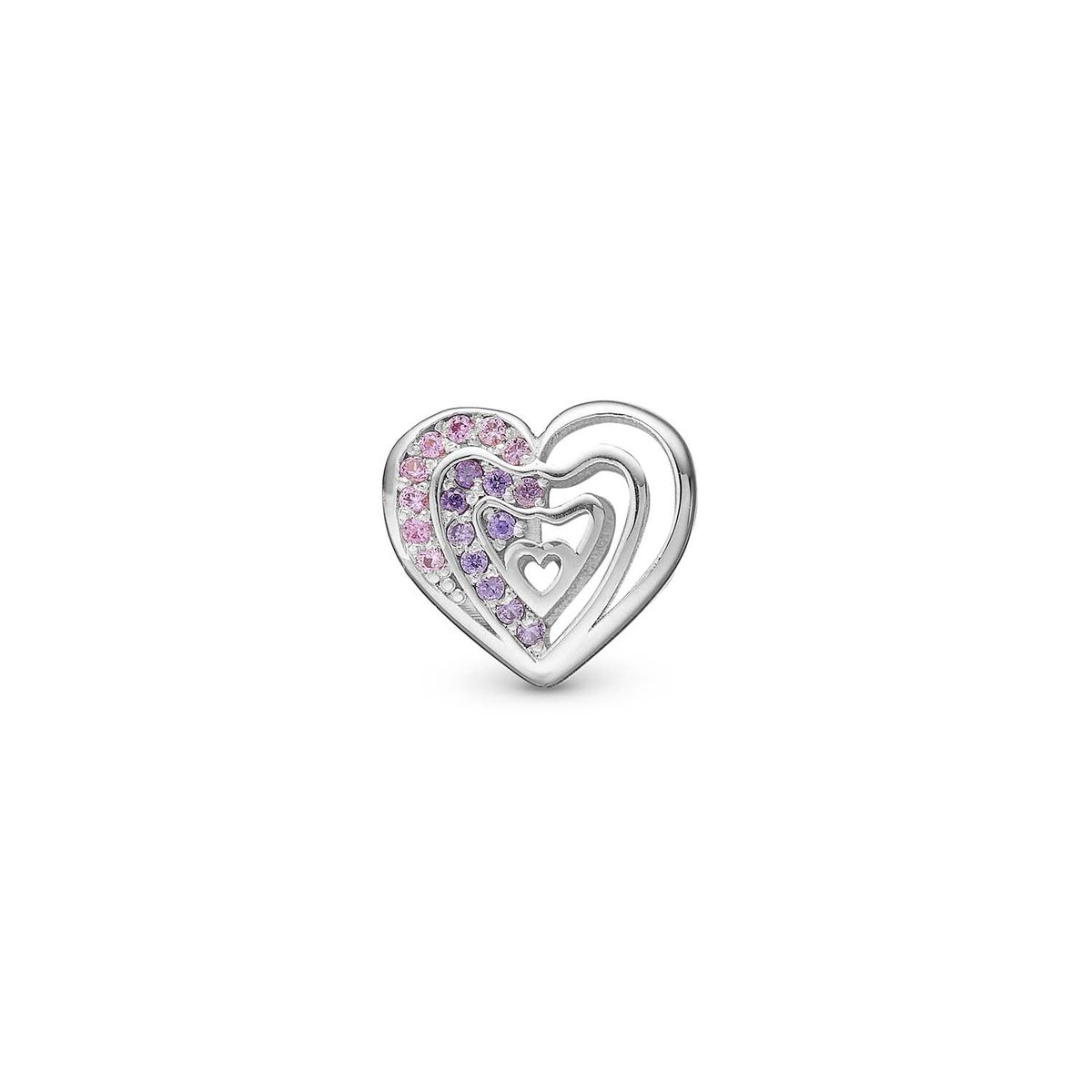 Christina Design London Jewelry & Watches - Rainbow Kiss charm, 4 mm Sterlingsølv