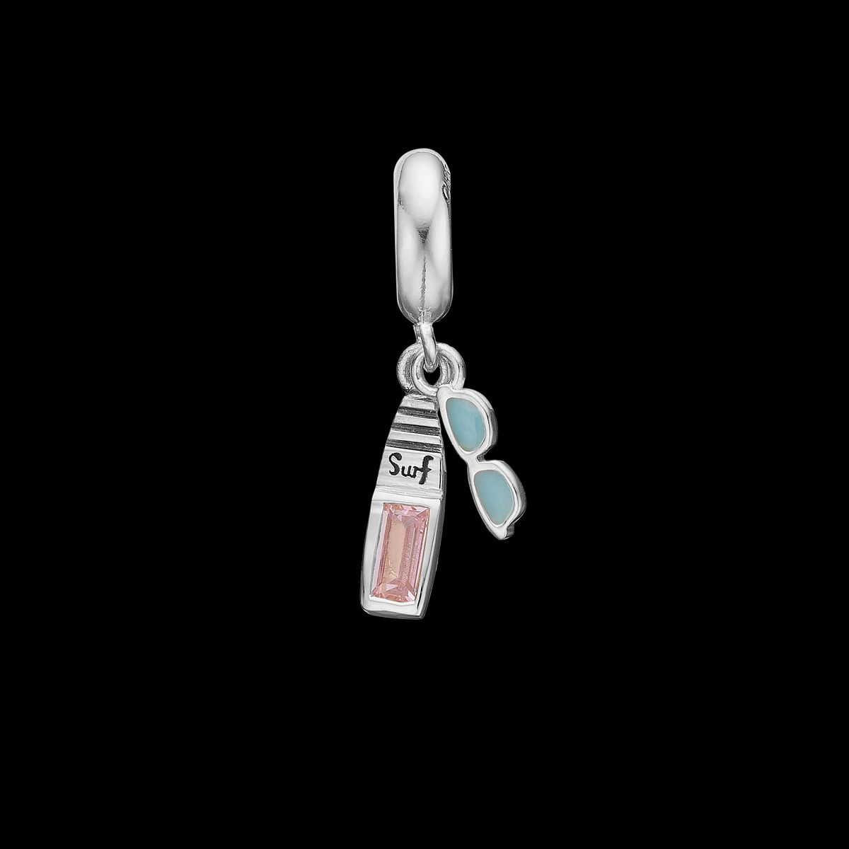 Christina Design London Jewelry & Watches - Surfboard charm, Limited Edition, 4 mm Sterlingsølv