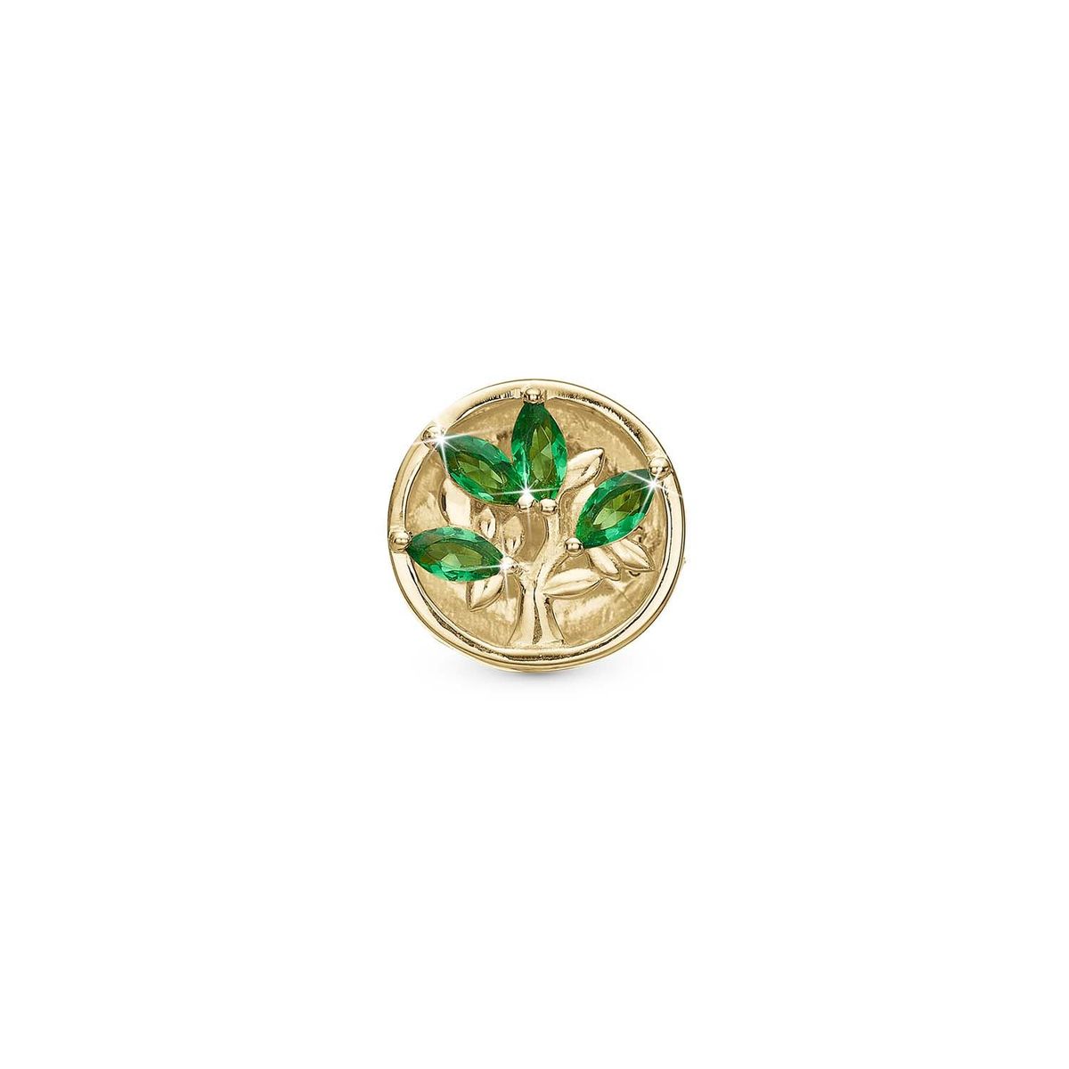 Christina Design London Jewelry & Watches - Tree of Green Life charm, 6 mm Forgyldt sterlingsølv