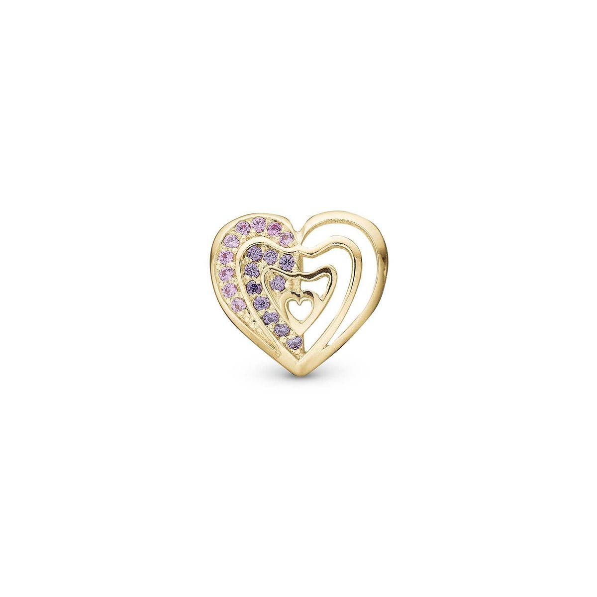 Christina Design London Jewelry & Watches - Rainbow Kiss charm, 6 mm Forgyldt sterlingsølv