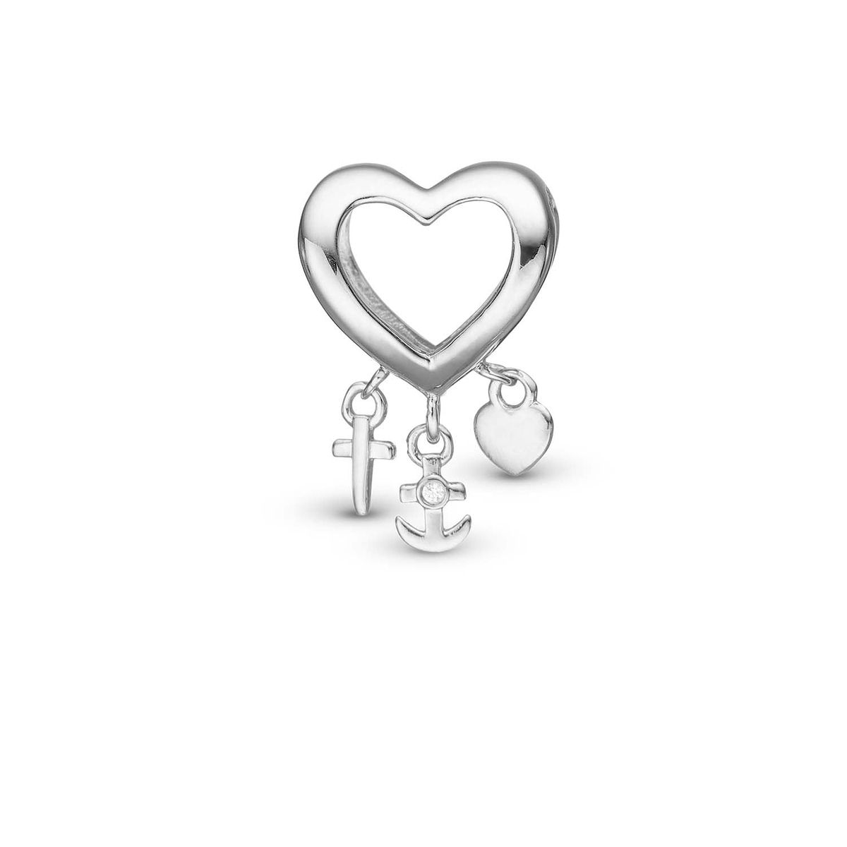 Christina Design London Jewelry & Watches - My Faith, Hope Love charm, 6 mm Sterlingsølv