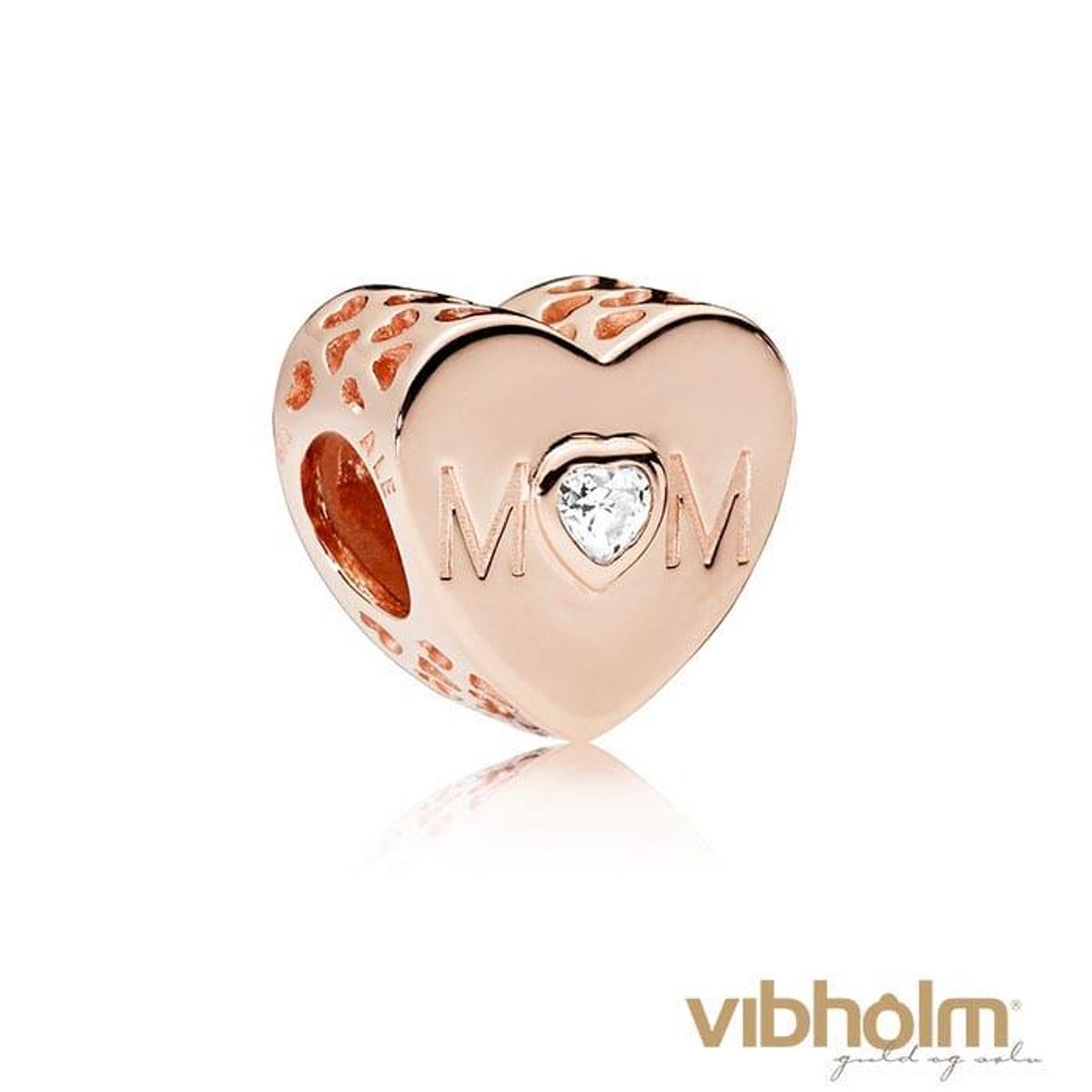 Pandora - Mother Heart Charm Rose 781881CZ