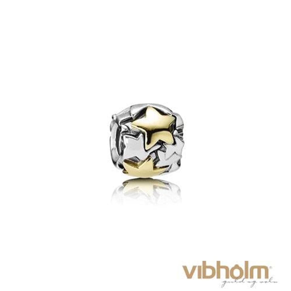 Pandora - Golden Star Charm sølv/14 karat guld 790563