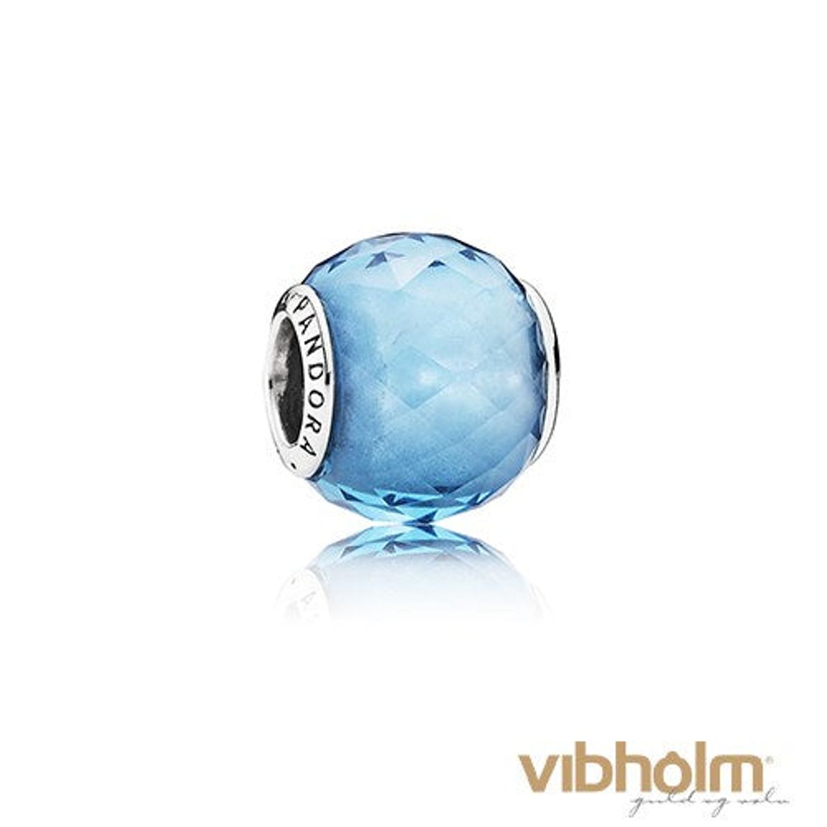 Pandora - Sky Blue Geometric Facets Charm sterlingsølv 791722NBS