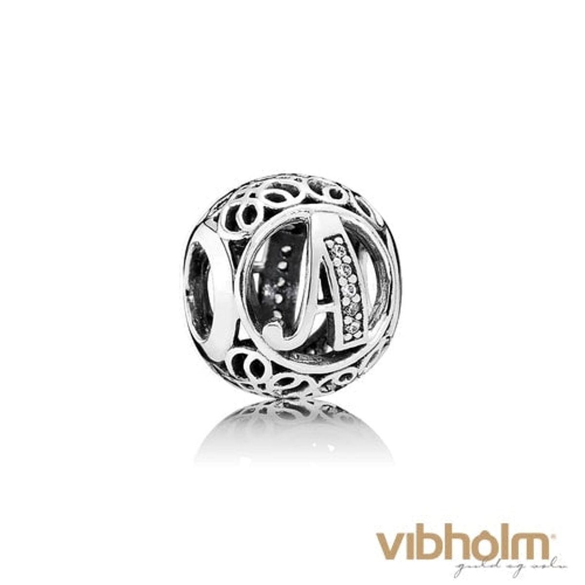 Pandora - Vintage A Charm sterlingsølv 791845CZ