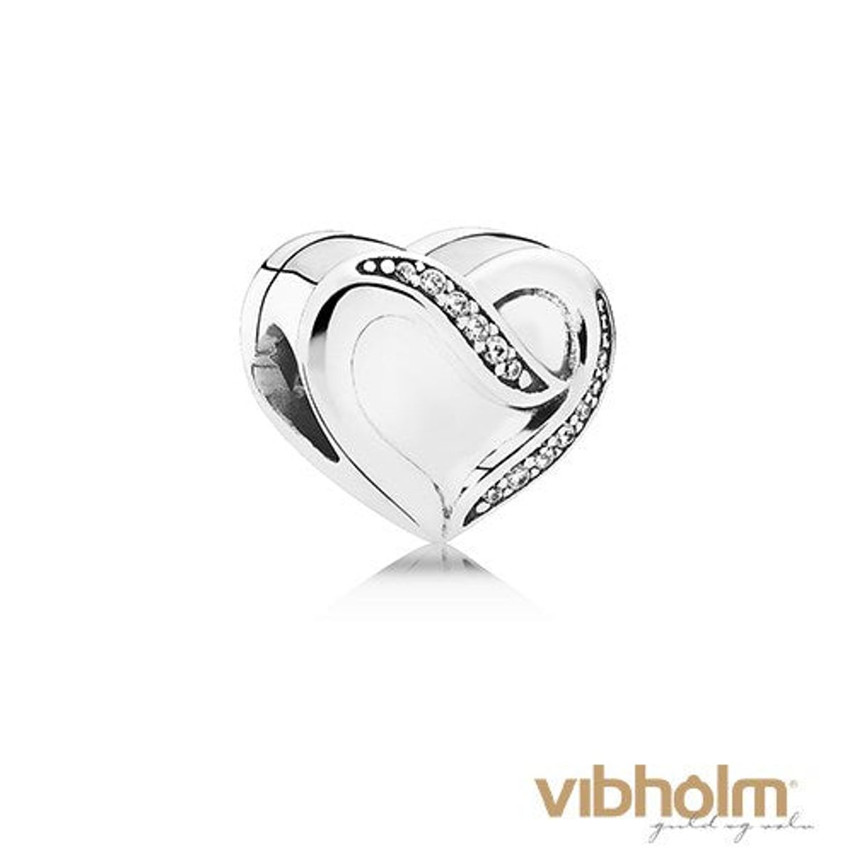 Pandora - Ribbon of Love Charm sterlingsølv 791816CZ