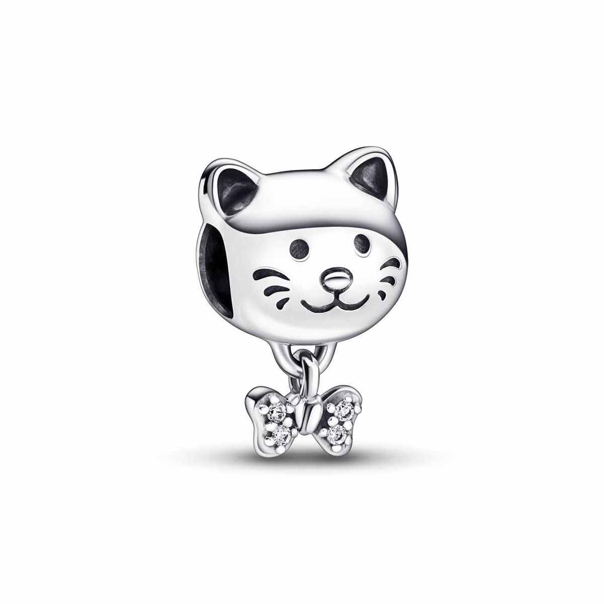 Pandora - Kat & Sløjfe charm 792255C01