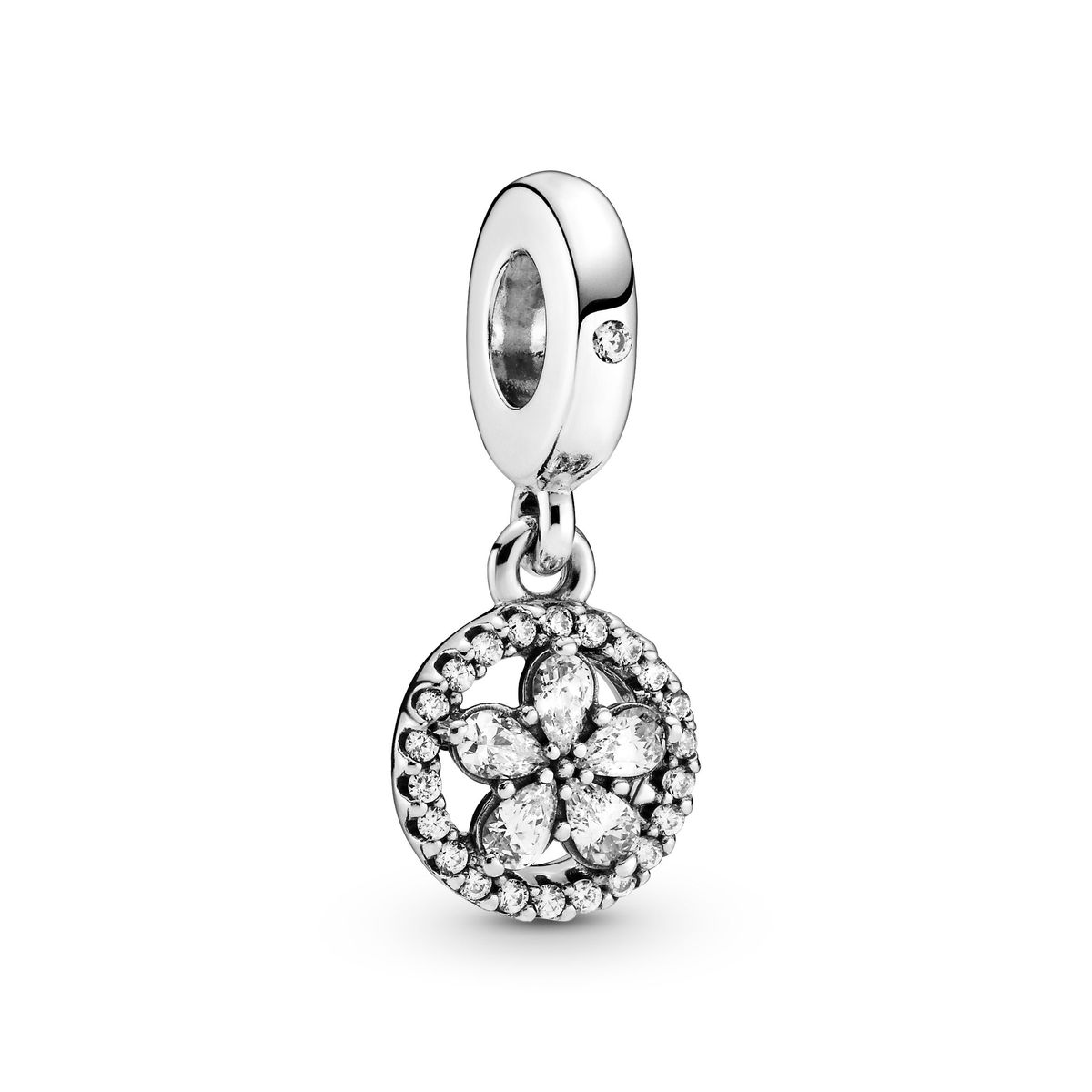 Pandora - Sparkling Snowflake Circle charm -799222C01