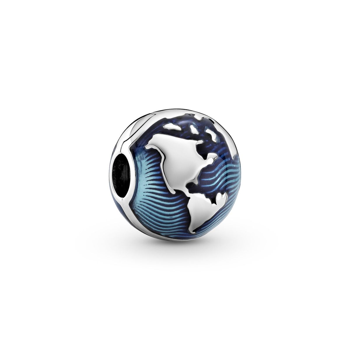 Pandora - Blue Globe Dangle clip charm 799429C01