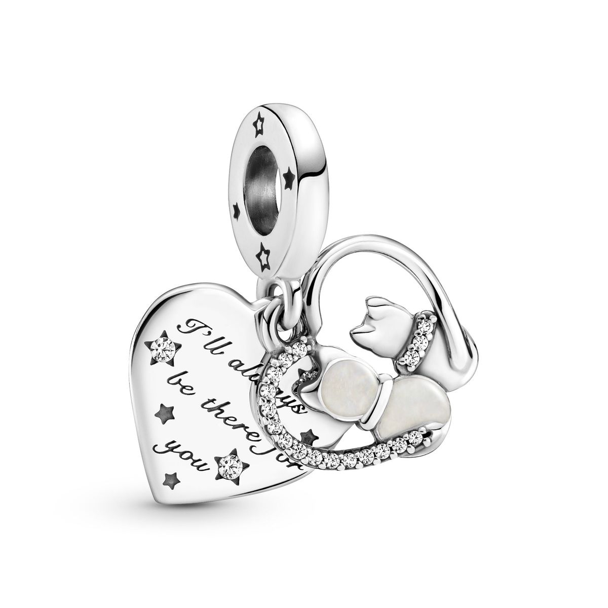 Pandora - Cats & Hearts charm 799546C01