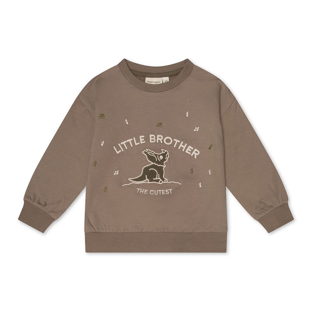 That's Mine - Finley lillebror sweatshirt - Fossil - 80 cm - 12 m