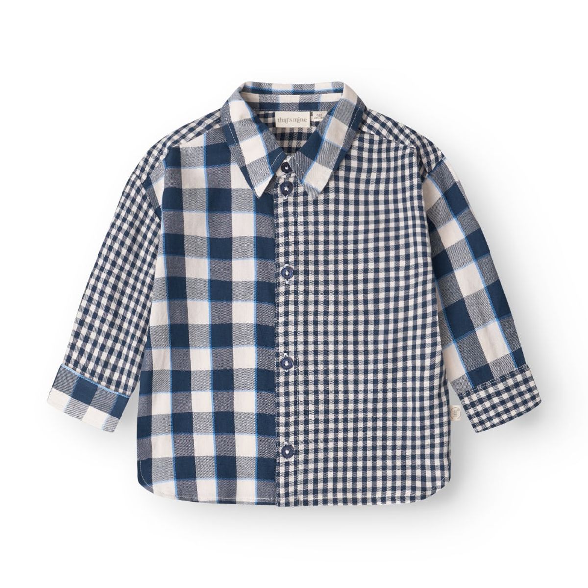 That's Mine - David shirt - Key blue check - 116cm - 6Y