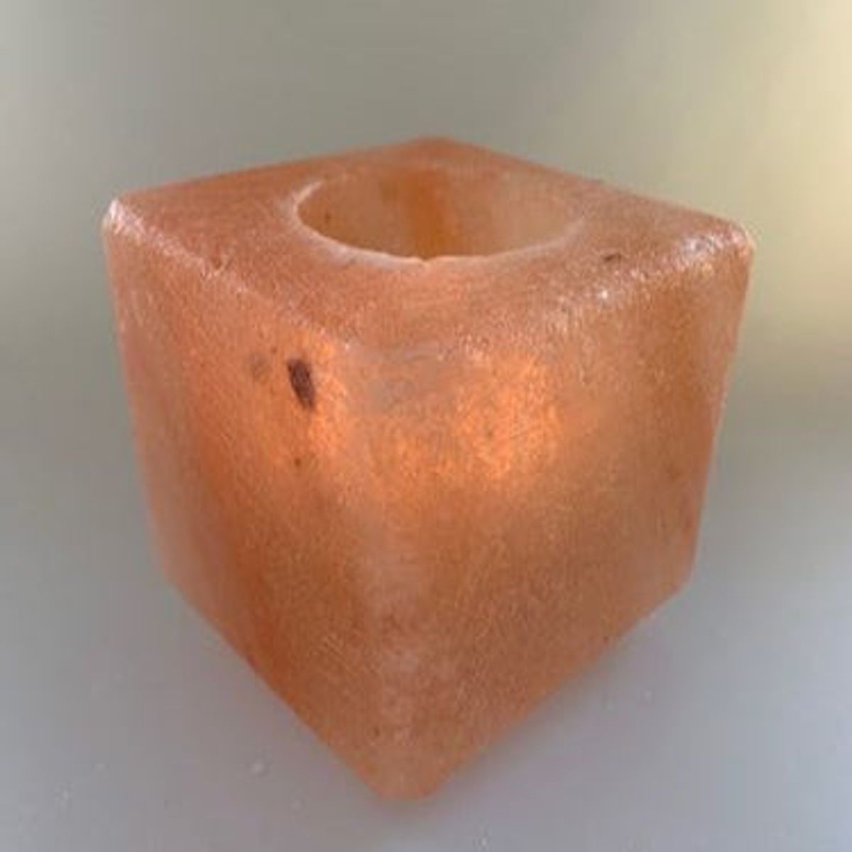 PINK CUBE HIMALAYA SALT LYSESTAGE TIL FYRFADSLYS - NATURLIG SALTKRYSTAL - fyrfadasstage - SALZWERK BERLIN - StudioBuus