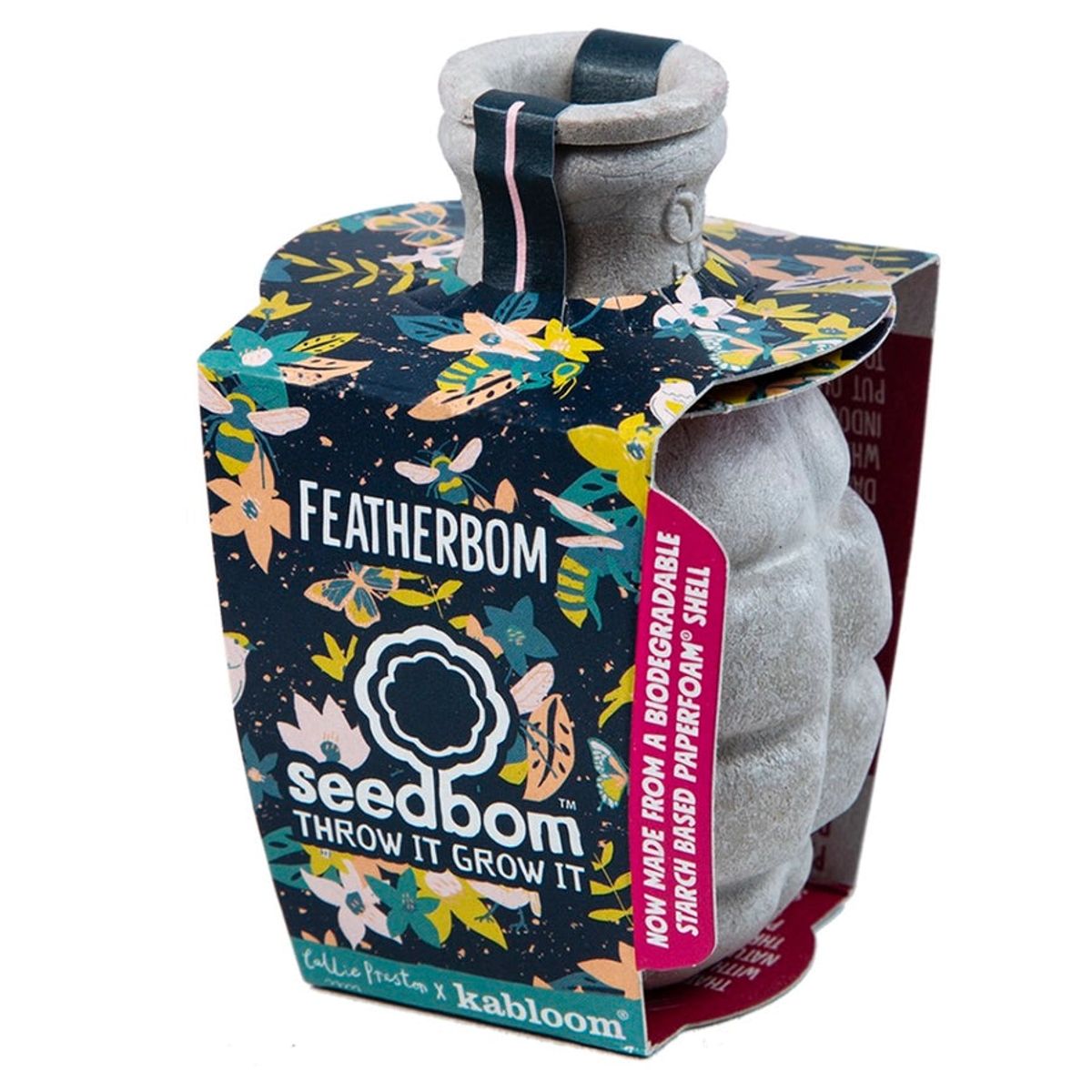 FRØBOMBE M. VILDE BLOMSTER TIL FUGLE - FEATHERBOM SEEDBOM - KABLOOM - FRØBOMBER - KABLOOM - StudioBuus