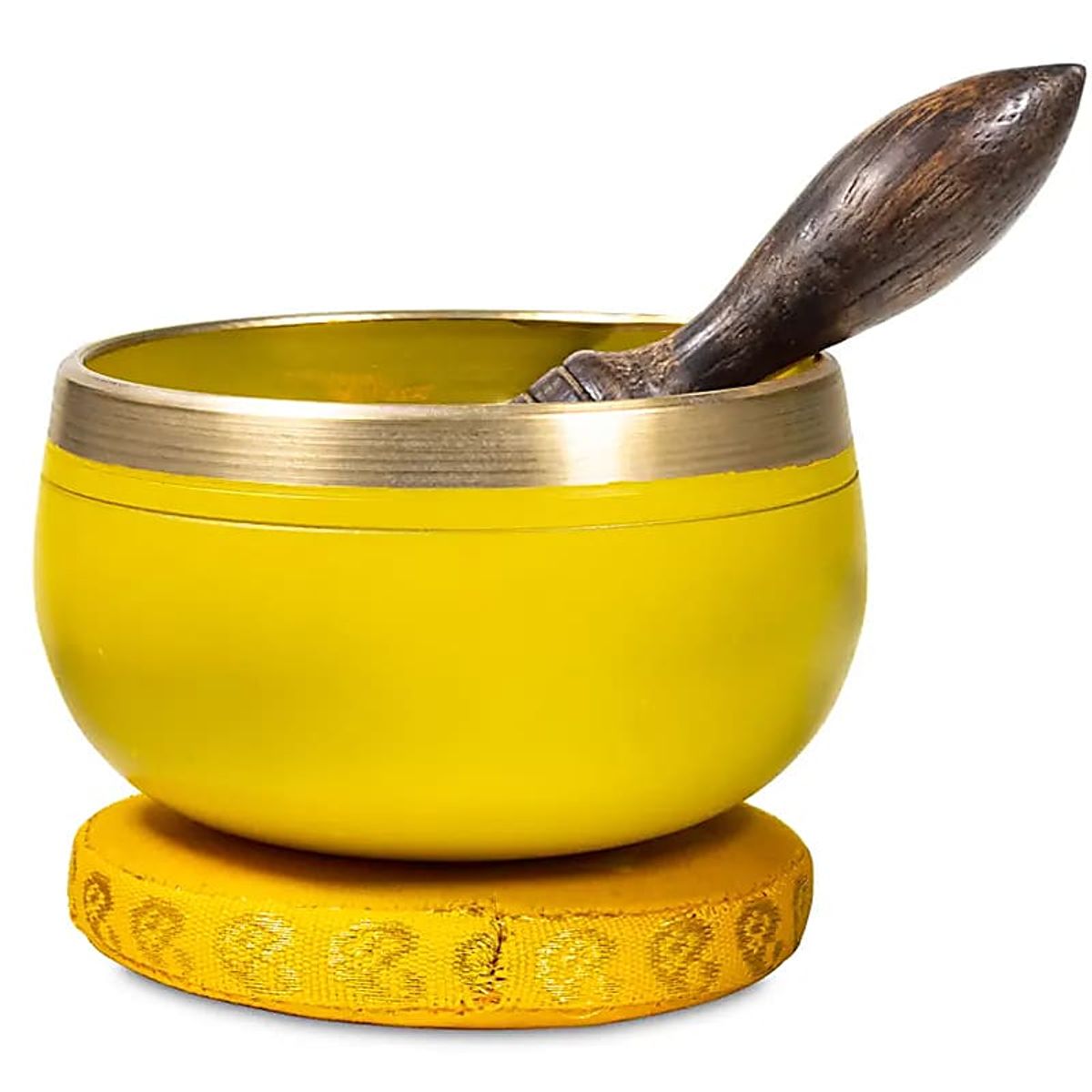 YOGI & YOGINI - GAVEÆSKE M. TIBETANSK SYNGESKÅL TIL SOLAR PLEXUS CHAKRA - singing bowl - Yogi & Yogini - StudioBuus