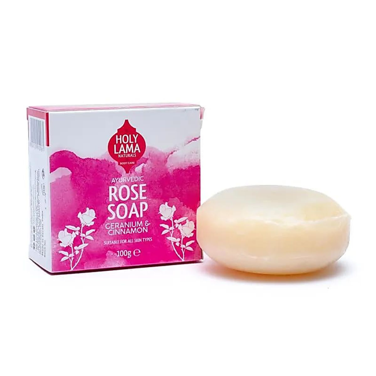 HOLY LAMA - AYURVEDISK SÆBE - ROSE, GERANIUM, KANEL & YLANG YLANG - soap - Holy Lama - StudioBuus