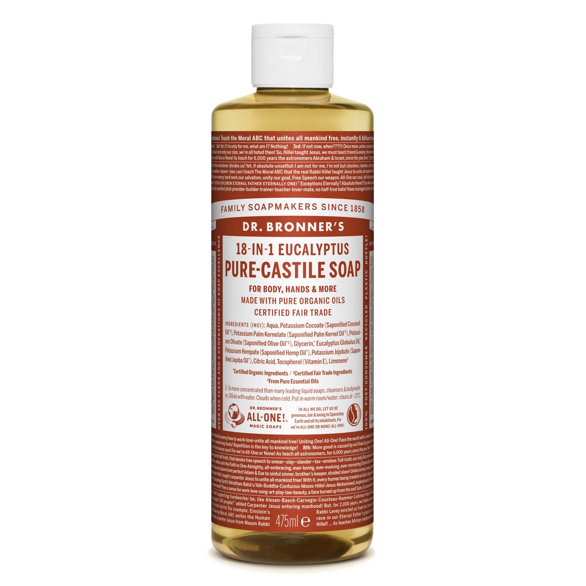 DR. BRONNERS - PURE CASTILE SOAP - MULTISÆBE M. EUKALYPTUS - sæbe - Dr. Bronner's - StudioBuus