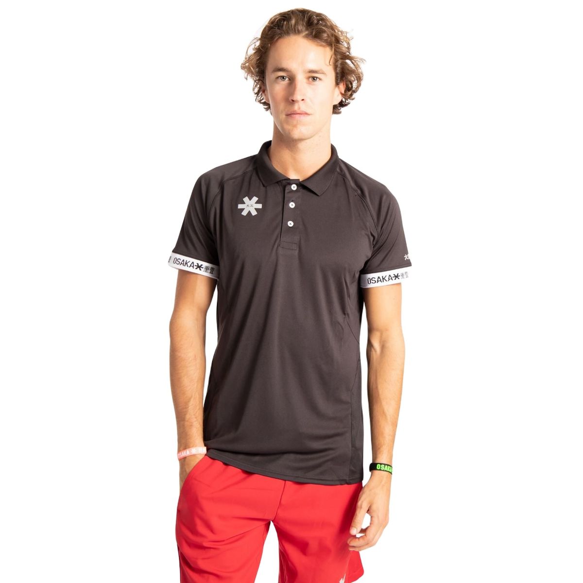 Osaka Men's Polo Jersey (Sort) - XL