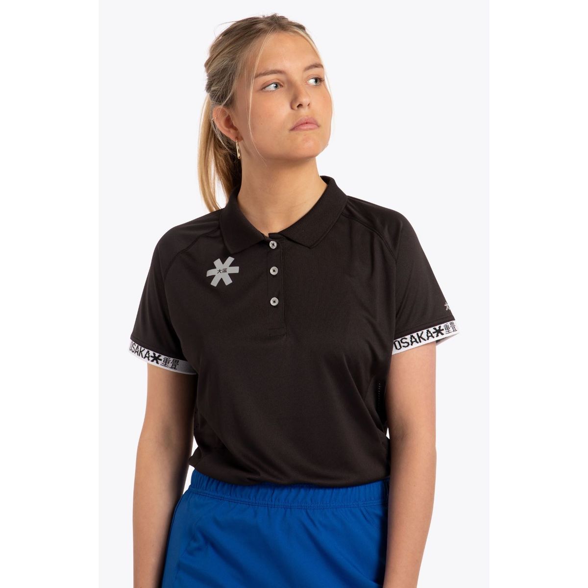 Osaka Women's Polo Jersey (Sort) - L