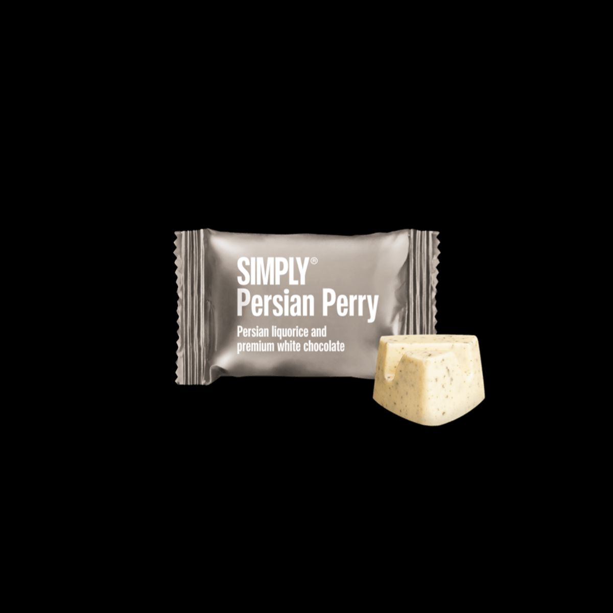 Simply® Persian Perry - 75 Bites | Persisk lakrids og premium hvid chokolade