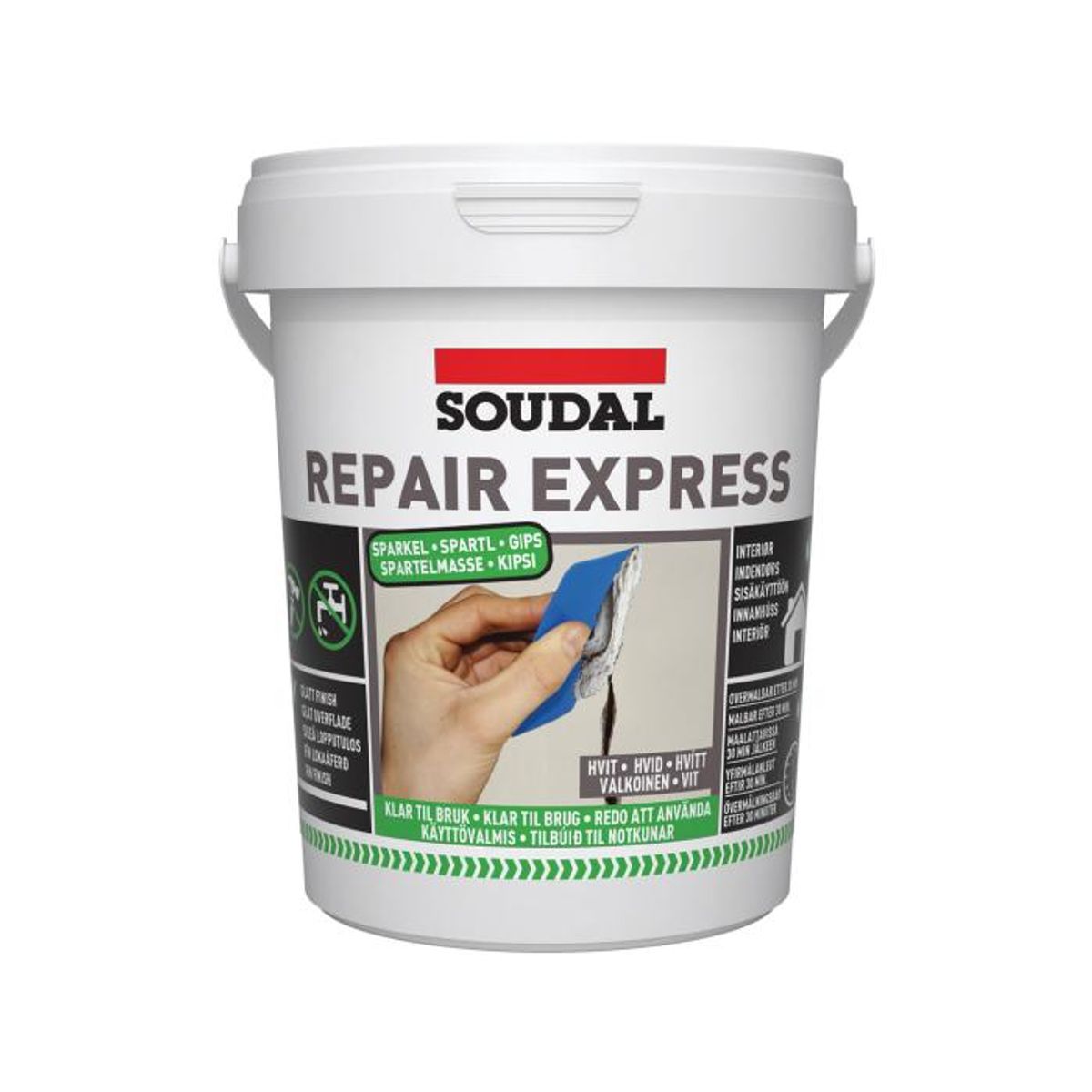 Soudal, Repair Express Letvægtsfiller 900ml - 950 ml - Spartelmasse og puds