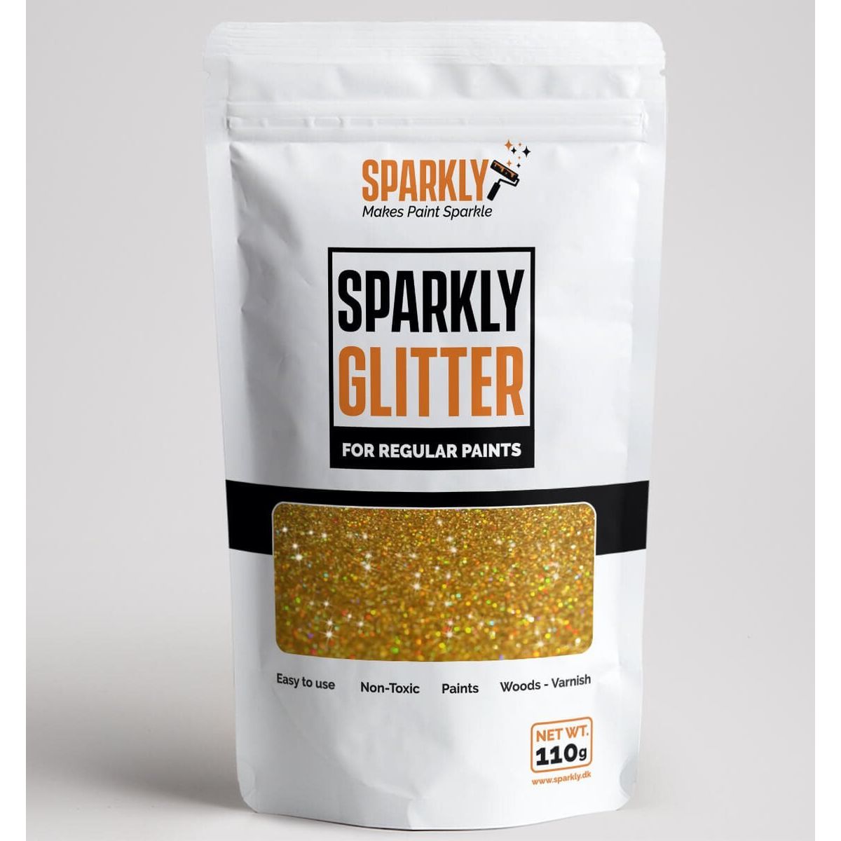 SPARKLYGuld Glitter / Glimmer - Pailetter og glitter - Glimmer til maling