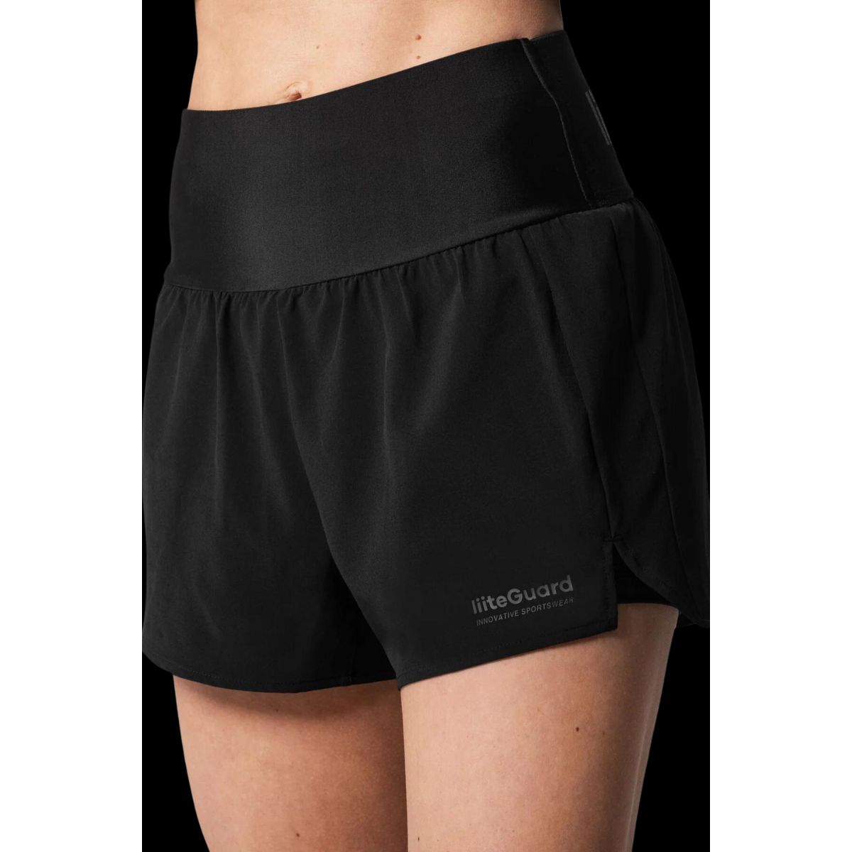 Liiteguard GLU-TECH 2in1 Shorts - Sort - Dame - Short