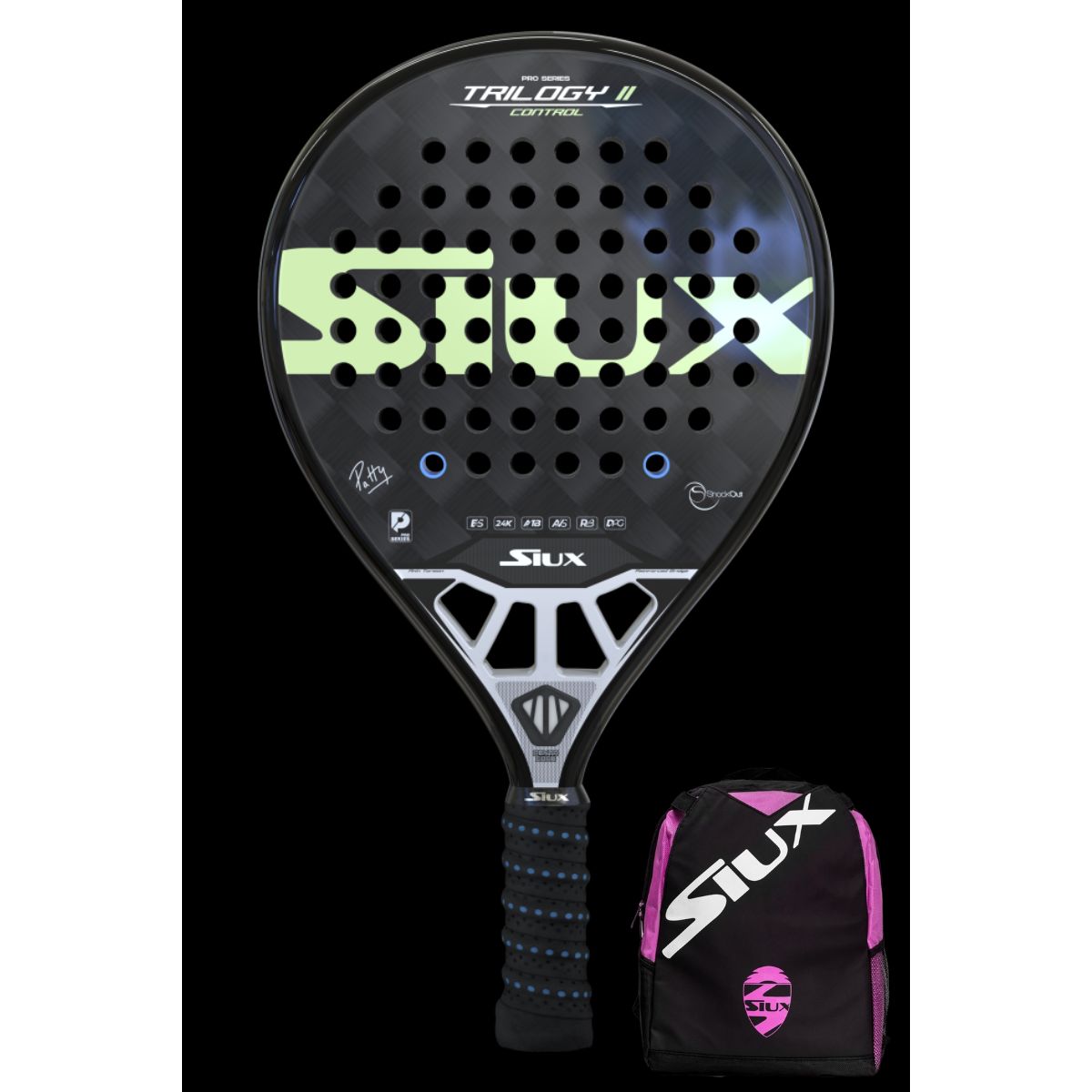 Siux Trilogy II Control 24K - Patty - Padel bat