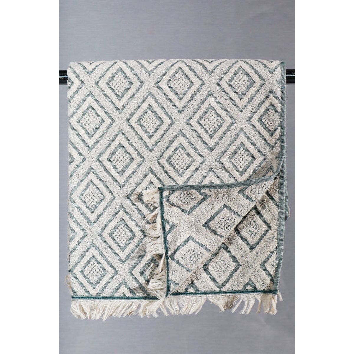 Hamam frotte diamond grøn - 50*90cm