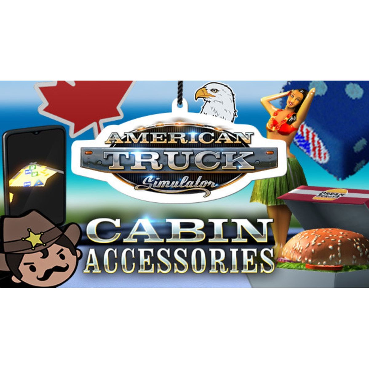 American Truck Simulator - Cabin Accessories DLC Steam - EZGame.dk