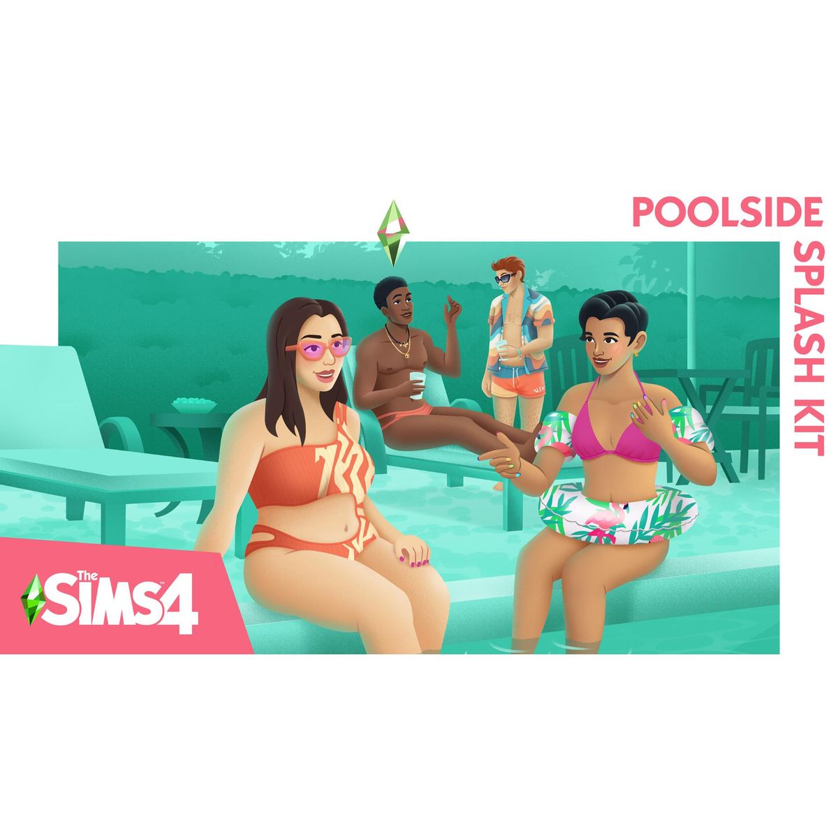 The Sims 4 - Poolside Splash Kit DLC Origin - EZGame.dk