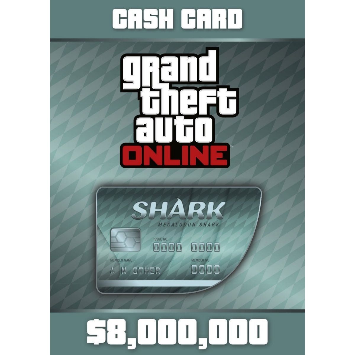 Grand Theft Auto Online - $8,000,000 Megalodon Shark Cash Card PC - CD Key - EZGame.dk