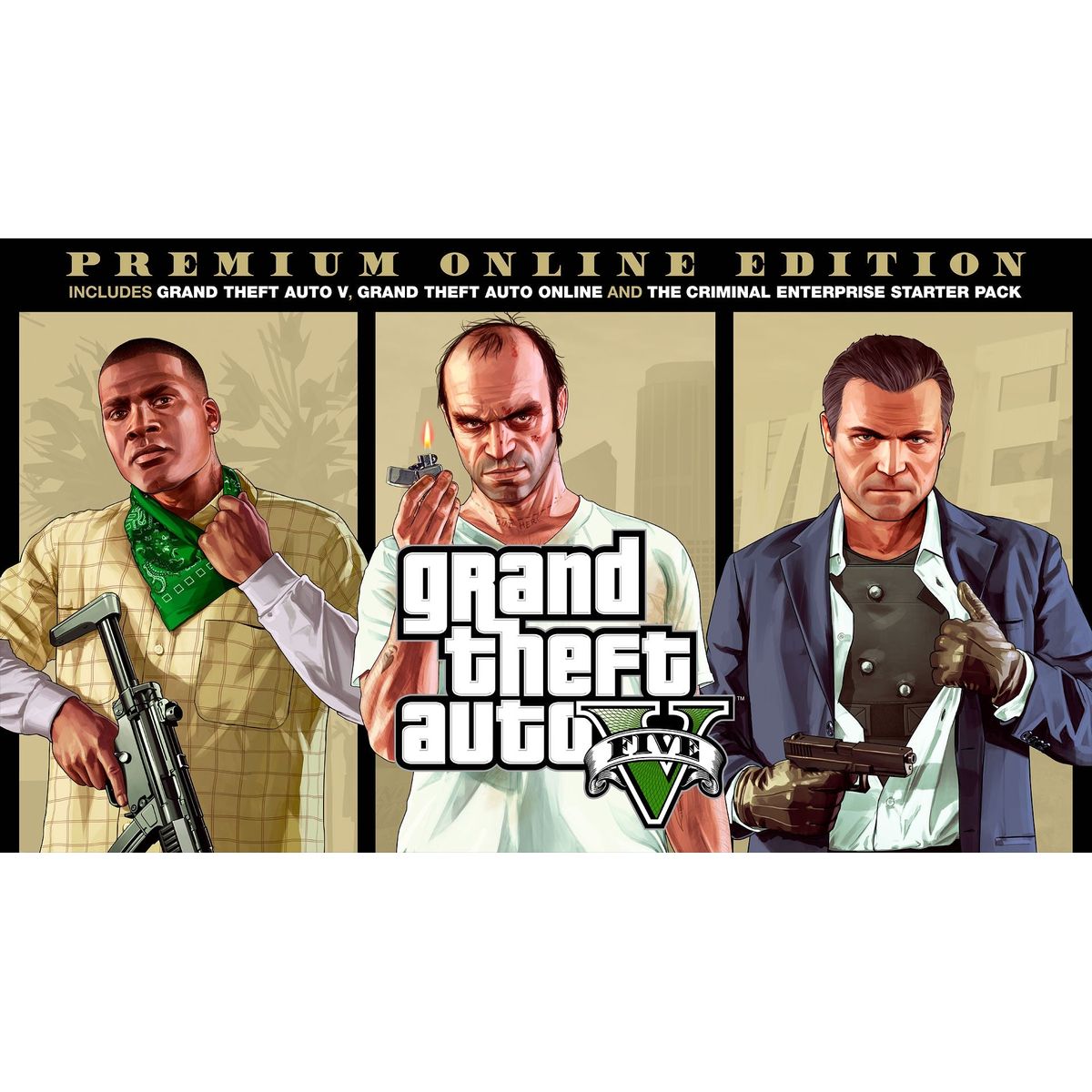 Grand Theft Auto V: Premium Online Edition Rockstar Digital - CD Key - EZGame.dk