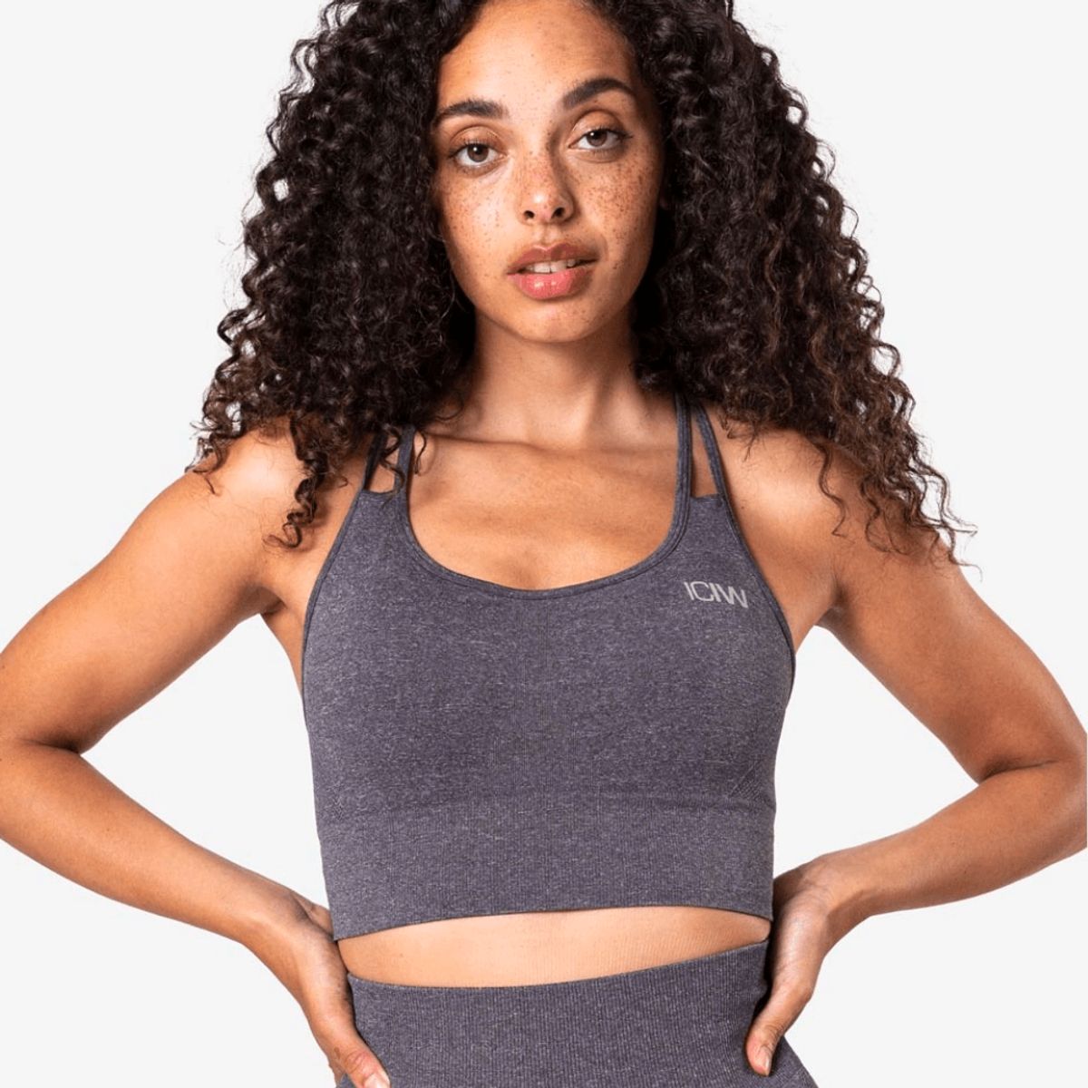 ICANIWILL Define Seamless Sports Bra Grey Melange