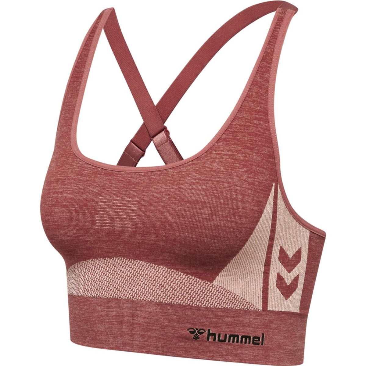 Hummel CLEA Seamless Sports Top - Withered Rose/Rose Tan Melange