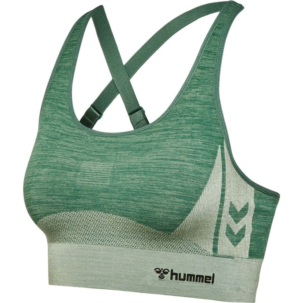 Hummel CLEA Seamless Sports Top - Laurel Wreath/Lily Pad Melange