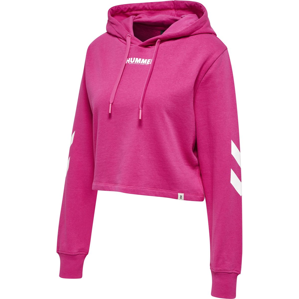 Hummel Legacy Cropped Hoodie - Raspberry Rose