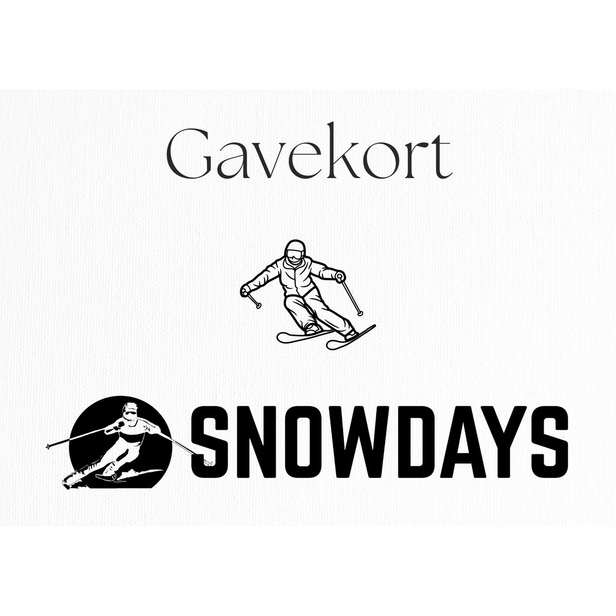 Gavekort til Snowdays.dk (Online), 200,00 kr.