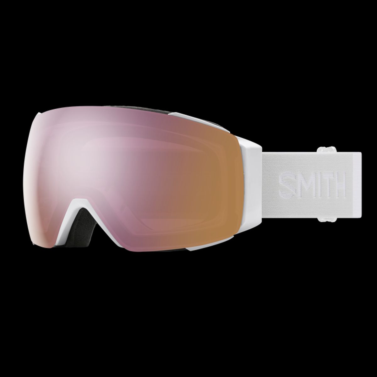 Smith - I/O MAG, White Vapor + ChromaPop Everyday Rose Gold Mirror Lens