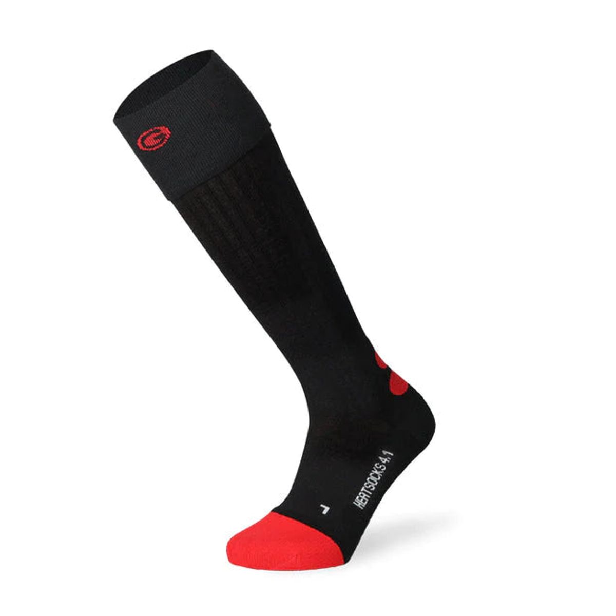 HEAT SOCK 4.1 TOE CAP - BLACK, 42-44